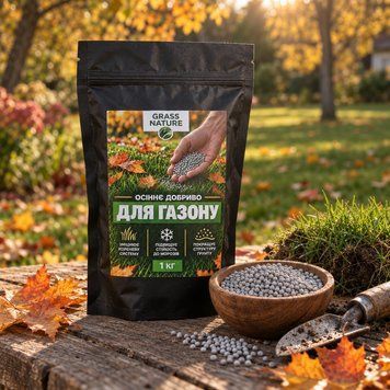 Добриво осіннє для газону GrassNature Pro 1 кг &ndash; фото