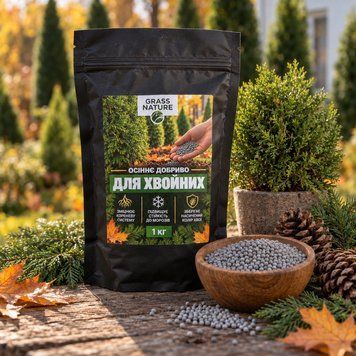 Удобрение осеннее для хвойных GrassNature Pro 1 кг &ndash; фото