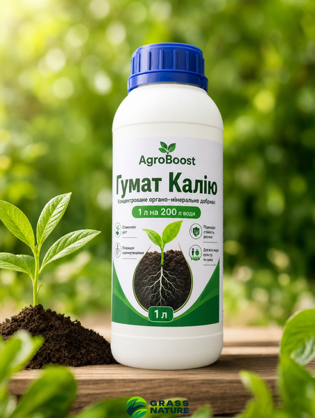 Концентрат удобрения "Гумат Калию" 1 л 0704 фото