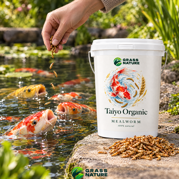 Лакомство для кои: мучной червь Taiyo Organic &ndash; фото
